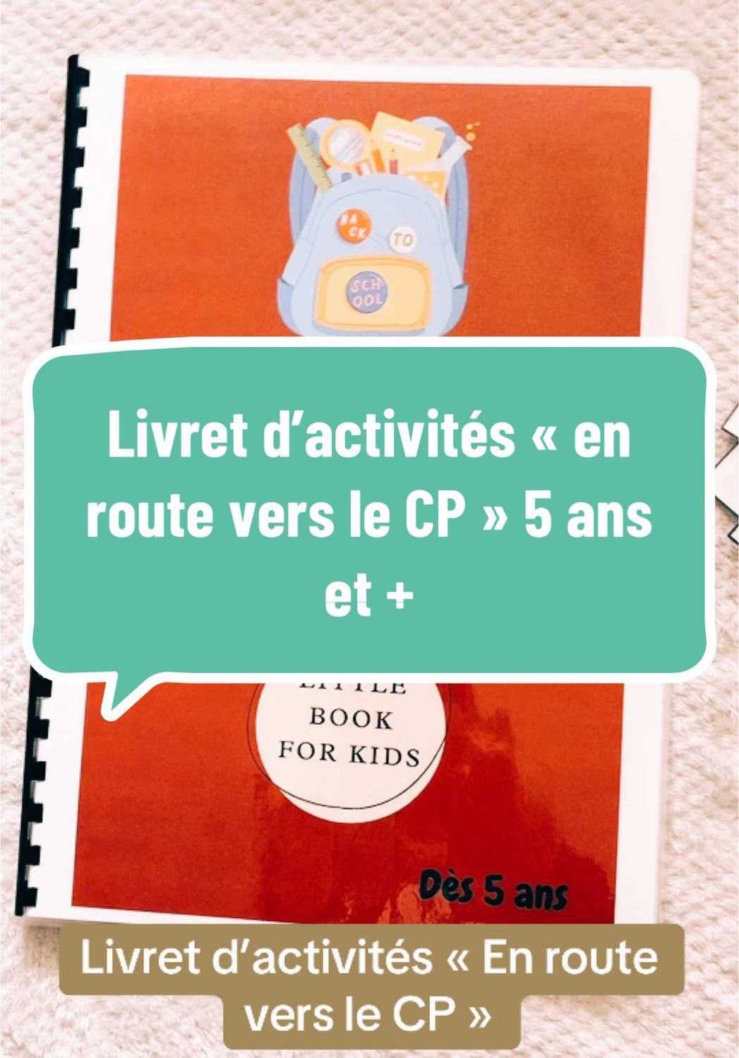 Livret d’activité « en route vers le CP»