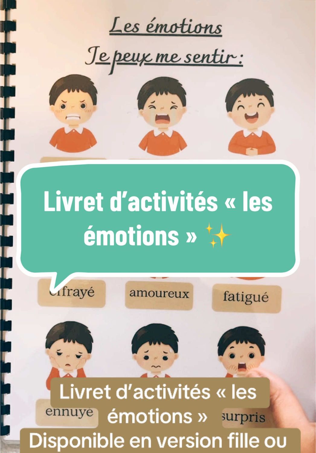 Livret d’activités « les émotions »