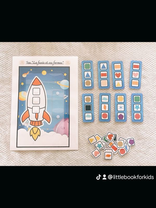Jeu « la fusée et ses formes »