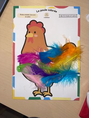 Kit d’activités « la poule colorée »