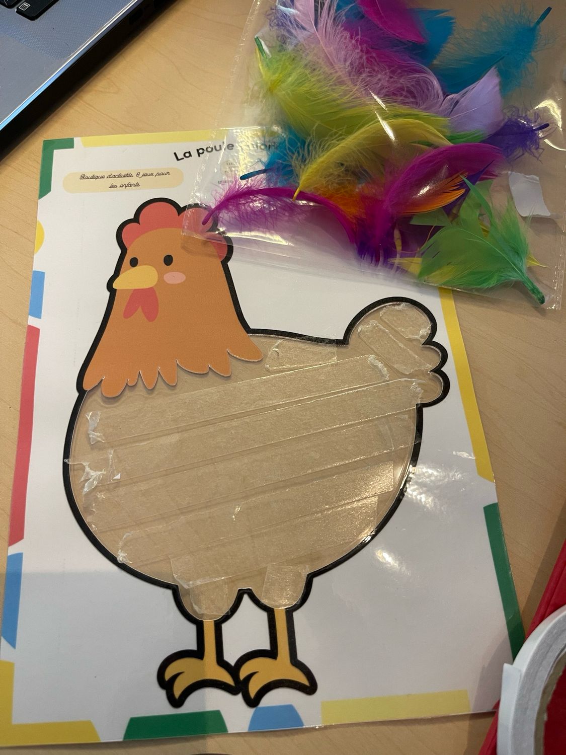 Kit d’activités « la poule colorée »