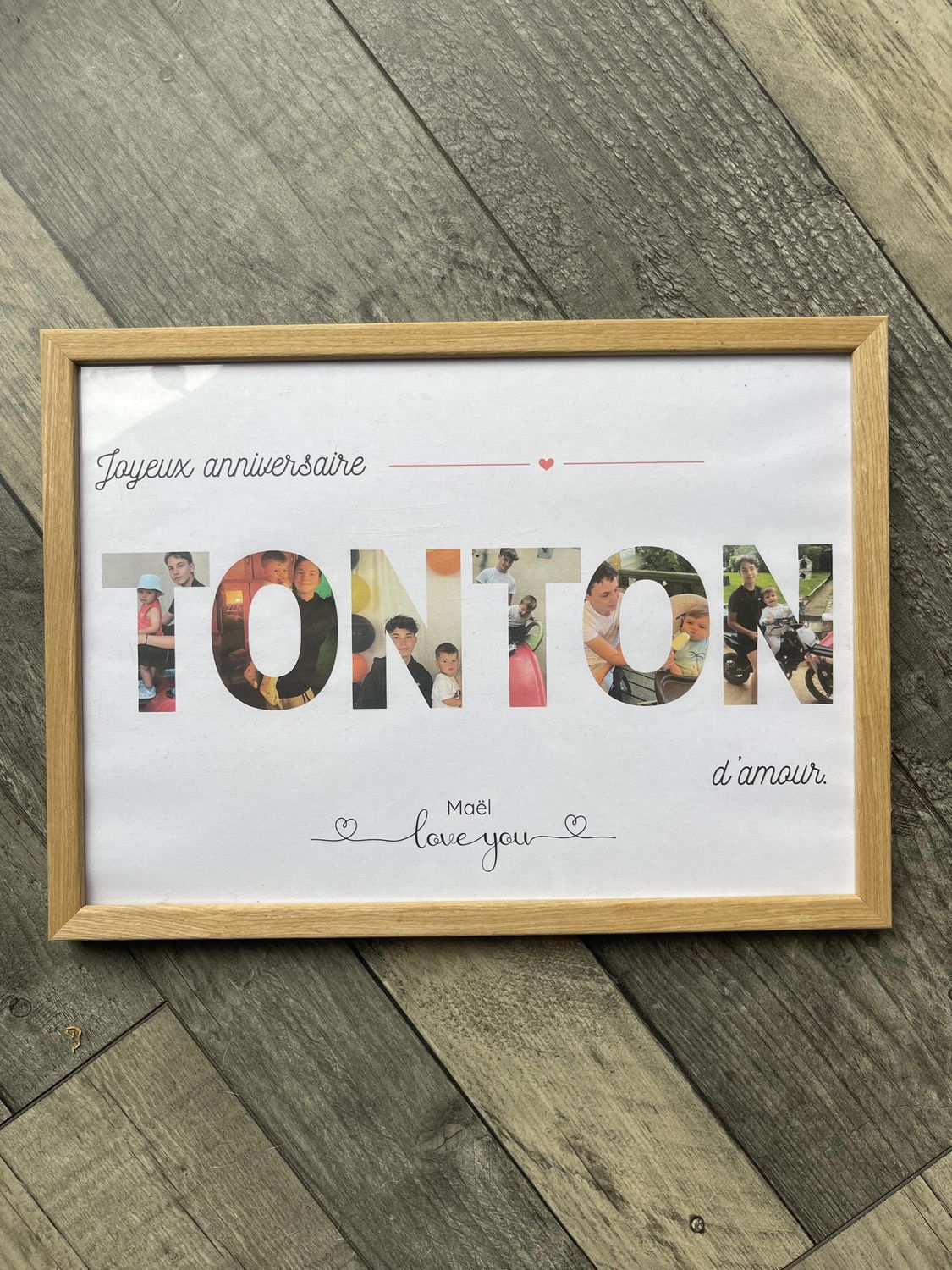 Cadre personnalisé - TONTON