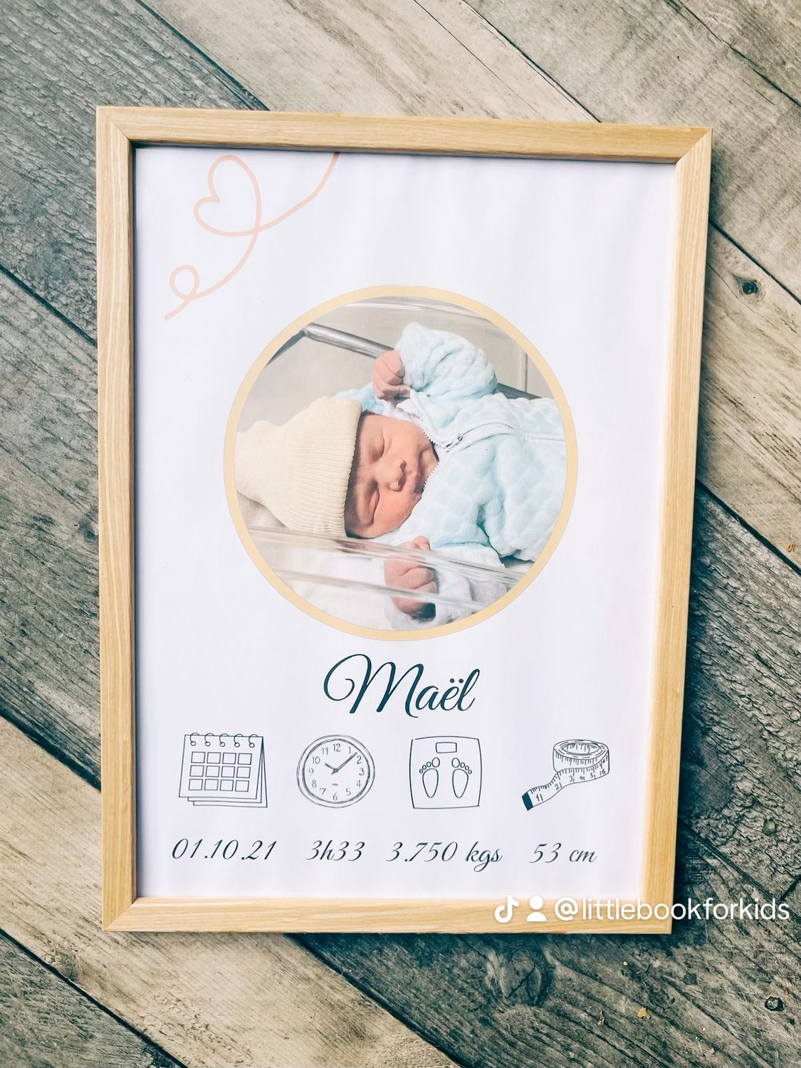 Cadre personnalisé - NAISSANCE