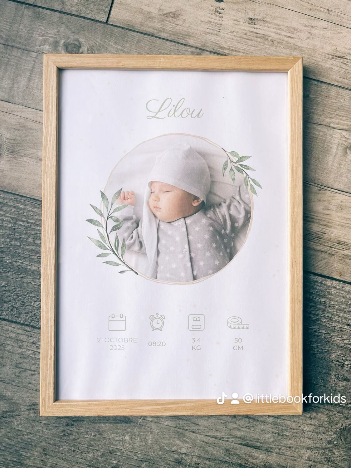 Cadre personnalisé - NAISSANCE