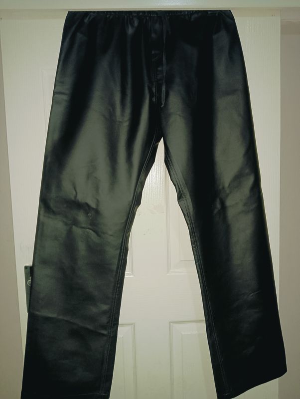 Leather Baggy Pants 