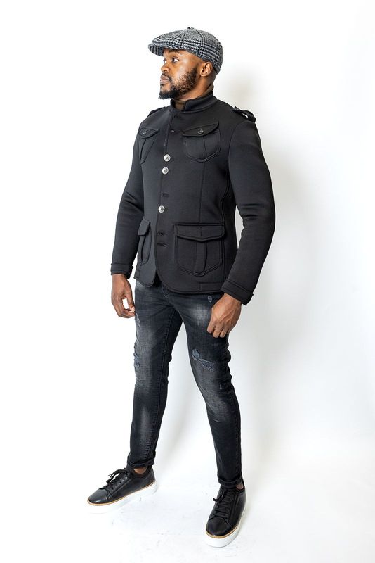 Classic Custom Made Scuba Jacket (Black) Classic Custom Made Scuba Jacket (Black)