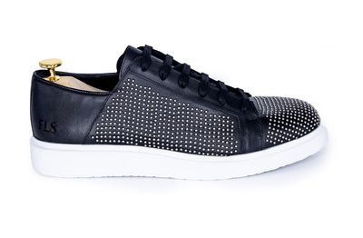 FLS Custom Ice Concept Handmade Sneakers (Black)
