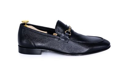 FLS-Handmade Genuine Leather Men`s loafers( Black) FLS-Handmade Genuine Leather Men`s loafers( Black)
