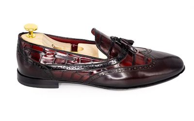 Franck La Scelta Handmade Loafer with Tassel (Genuine Leather)