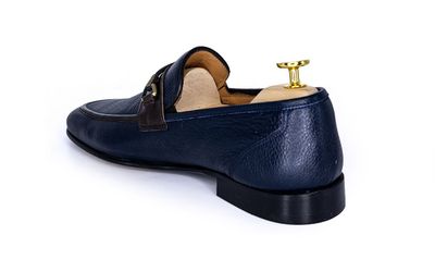 chinese dress ladies Men Blue Color Leather Shoes, Blue Formal Shoes, Leather Moccasins – Rebels  Market main image 0