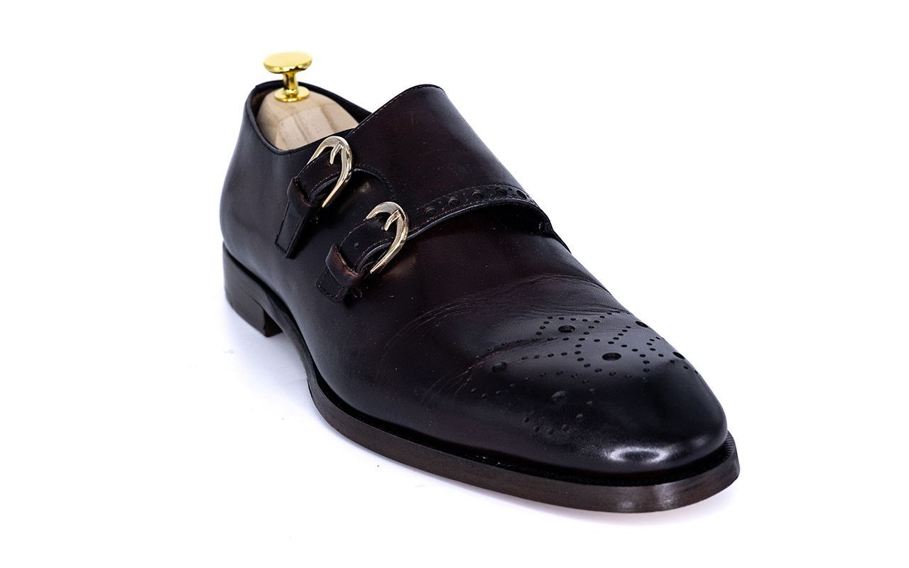 Franck La Scelta Handmade Italia Double Monk Loafer