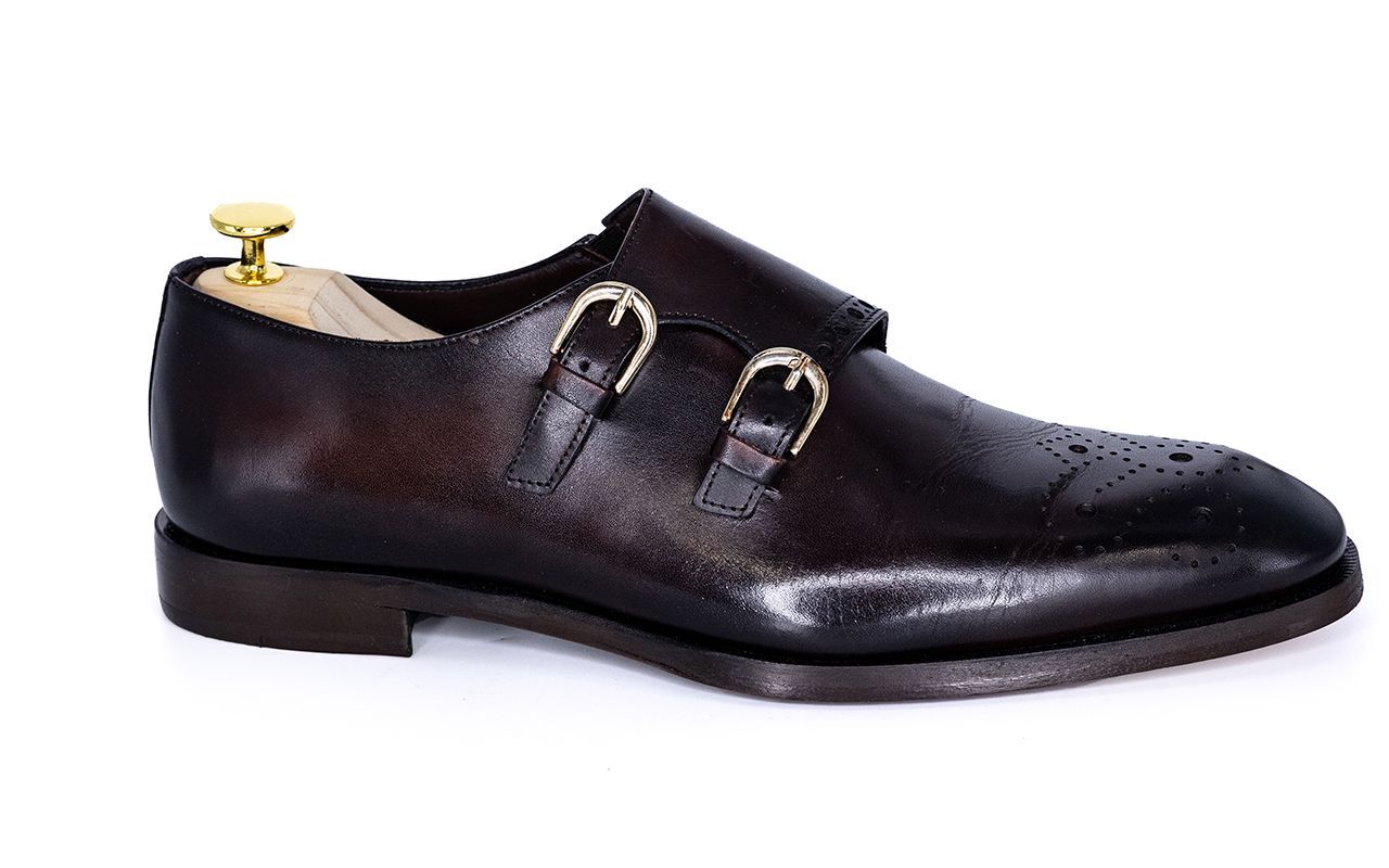 Franck La Scelta Handmade Italia Double Monk Loafer