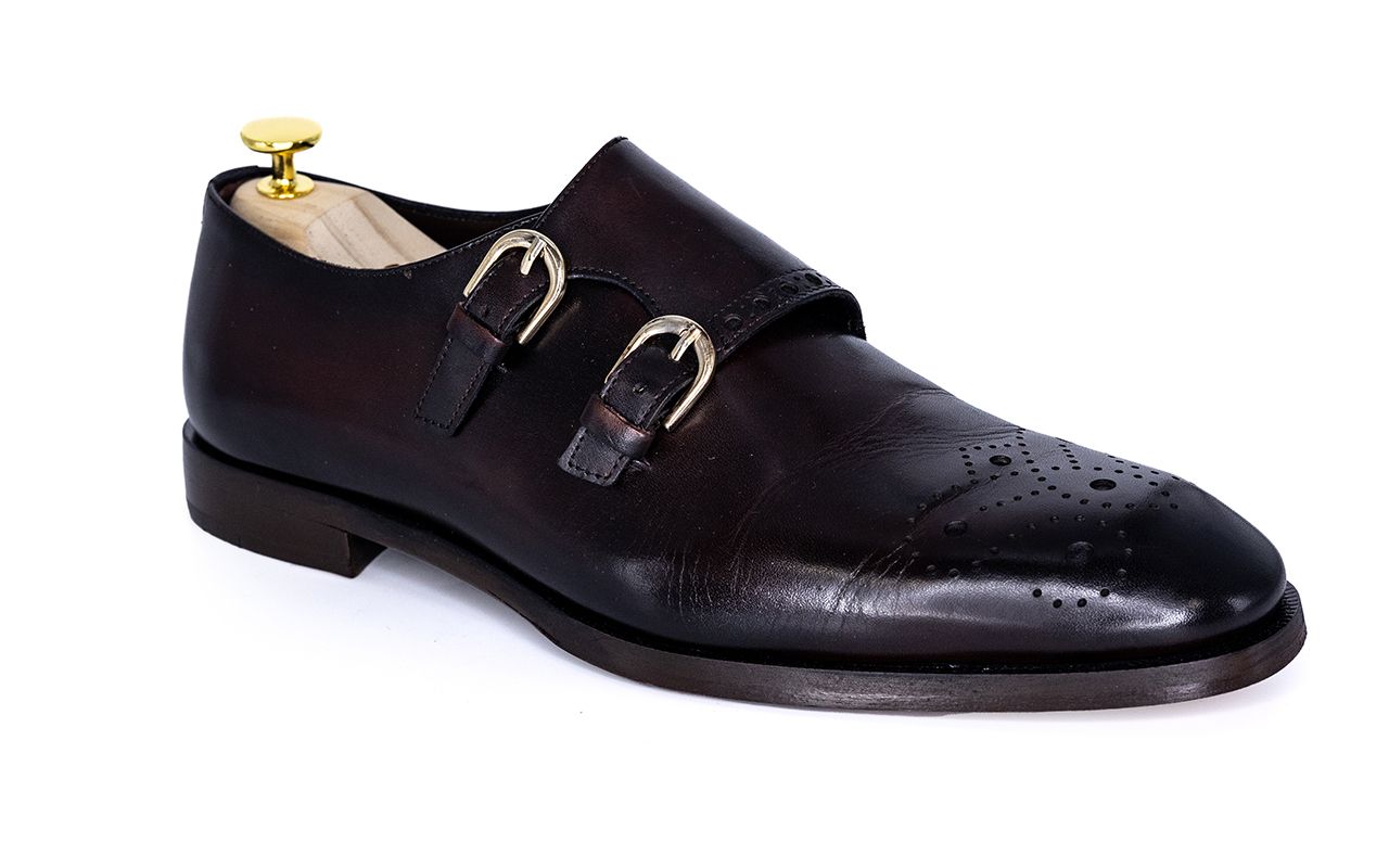Franck La Scelta Handmade Italia Double Monk Loafer