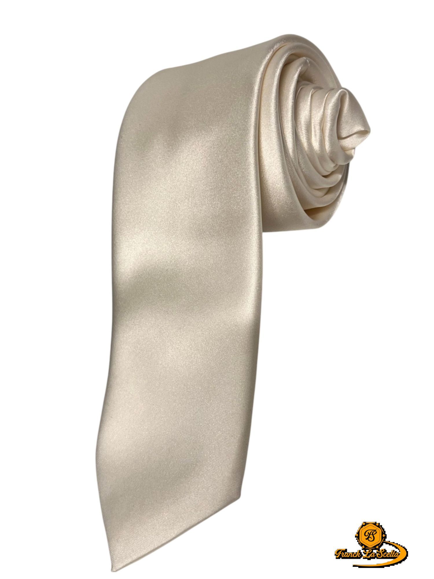 Franck La Scelta Handmade Italian Tie(Cream White)