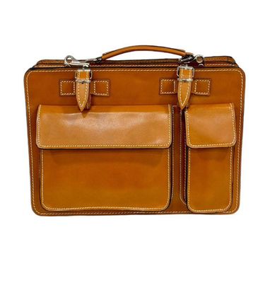 Franck La Scelta Genuine Leather Handmade Italian Men's Briefcase