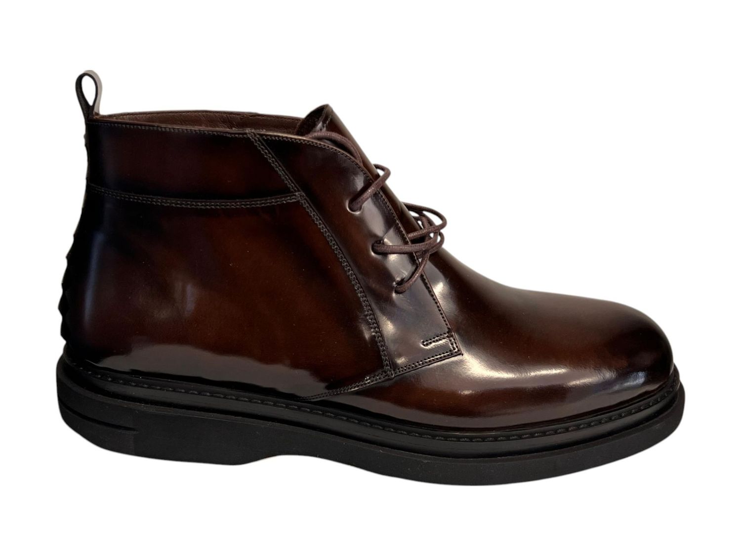 Franck La Scelta Italia Genuine Leather Handmade Chukka Boot (Brown)