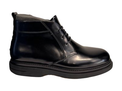 Franck La Scelta Italia Genuine Leather Handmade Chukka Boot (Black)