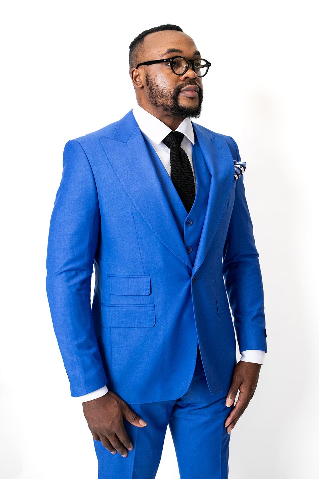 FLS 100% Wool custom Ready-Wear Suite (Blue)