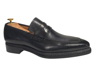Franck La Scelta AN Italian Loafer Handmade (Genuine Leather) Black