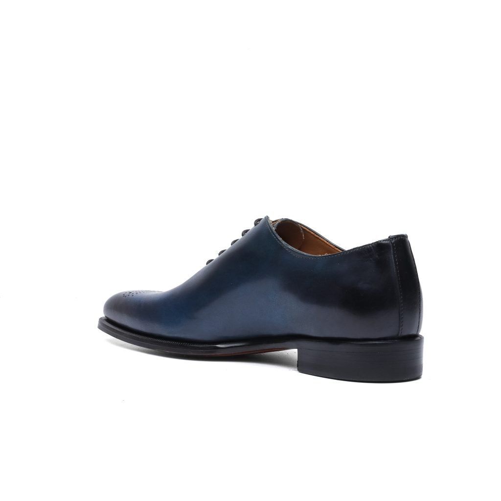 Franck La Scelta AN Oxford Handmade (Genuine Leather)-Navy Blue