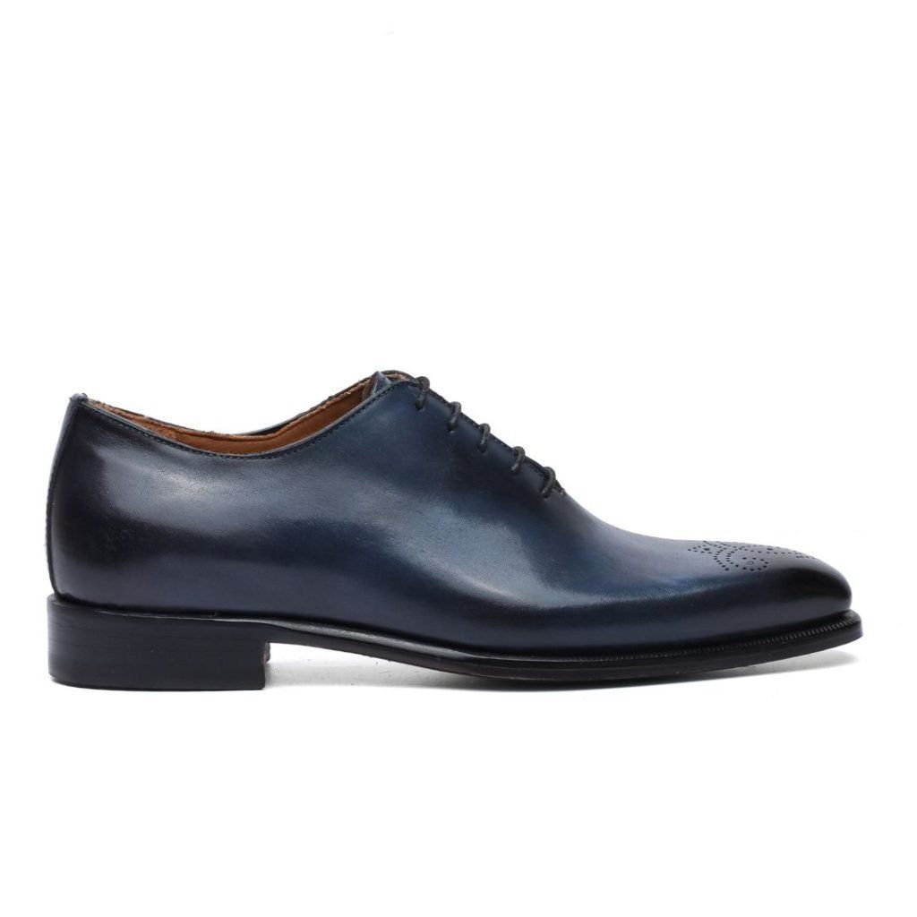 Franck La Scelta AN Oxford Handmade (Genuine Leather)-Navy Blue