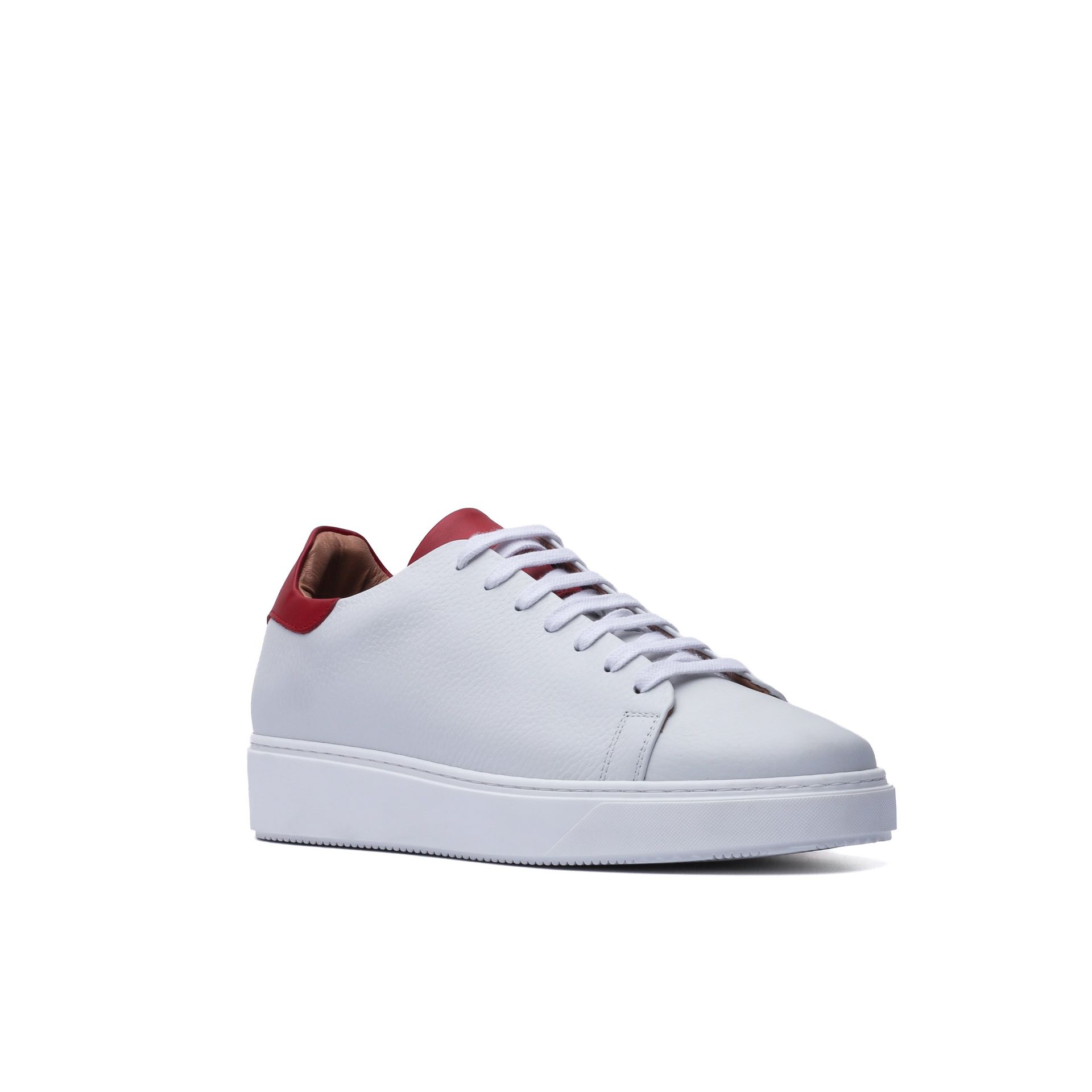 Franck La Scelta AN Low Sneakers Two-Tone Handmade Genuine Leather