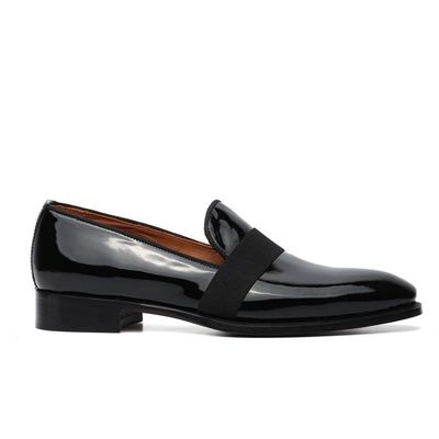 Franck La Scelta AN Italian Loafer Loafers in black patent leather