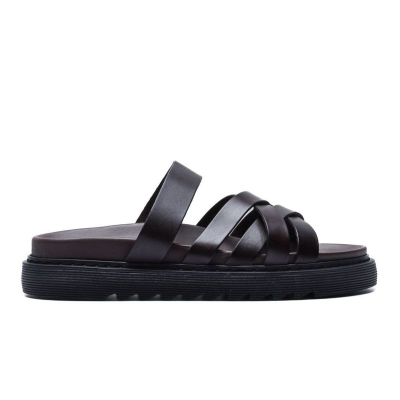 Franck La Scelta AN Men Handmade Genuine Leather Slider