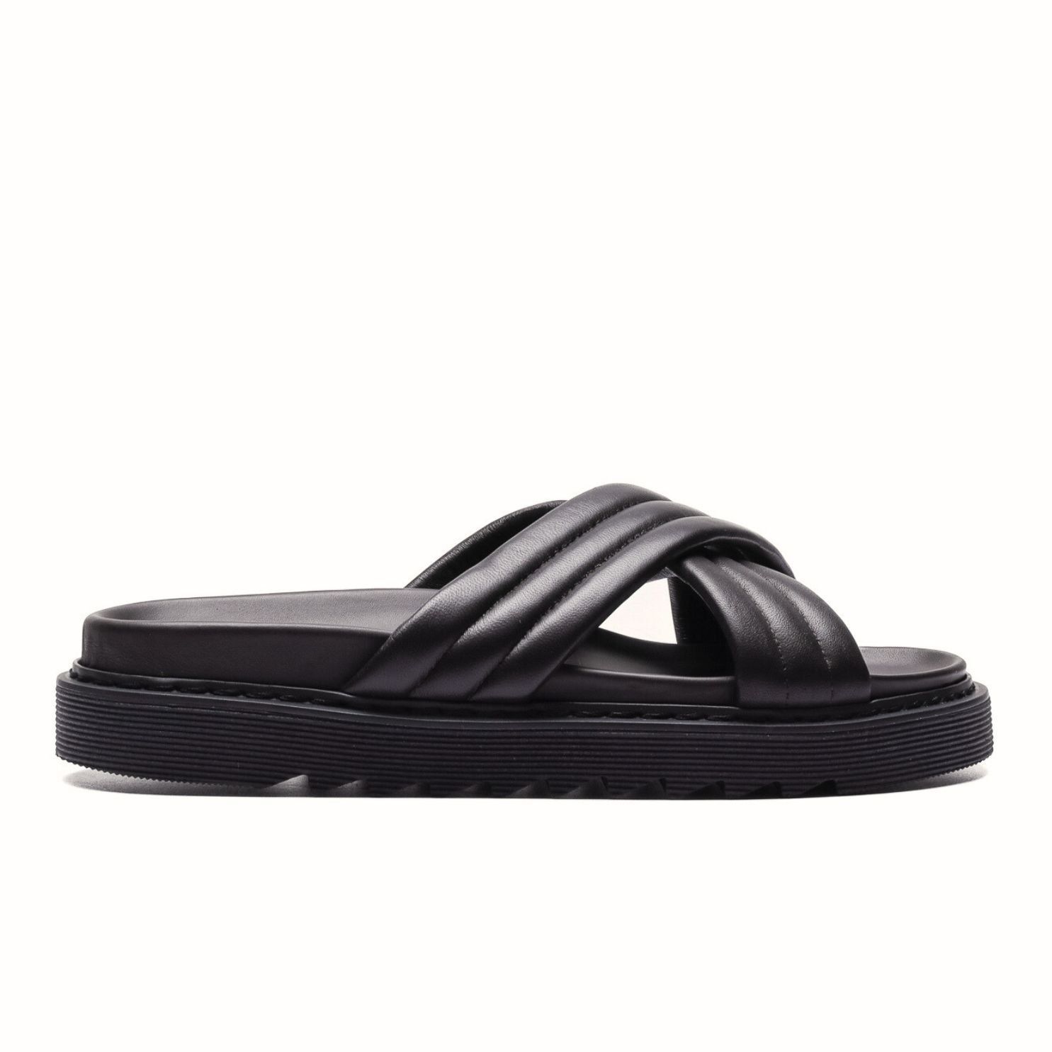 Franck La Scelta AN Men Handmade Genuine Leather Slider