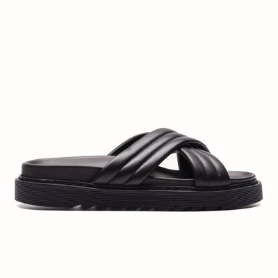 Franck La Scelta AN Men Handmade Genuine Leather Slider