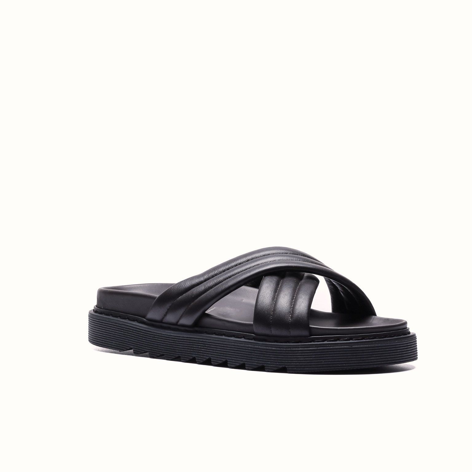 Franck La Scelta AN Men Handmade Genuine Leather Slider