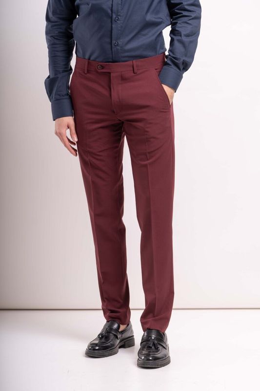 FRANCK LA SCELTA PANT BURGUNDY COLOR FRANCK LA SCELTA PANT BURGUNDY COLOR