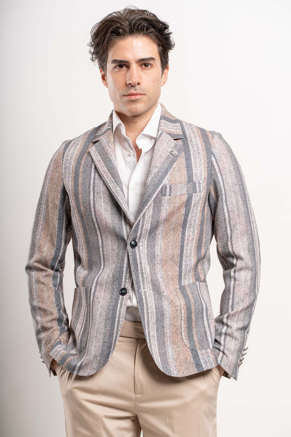 Franck La Scelta STRIPED PATTERN Blazer (Sport Coat)