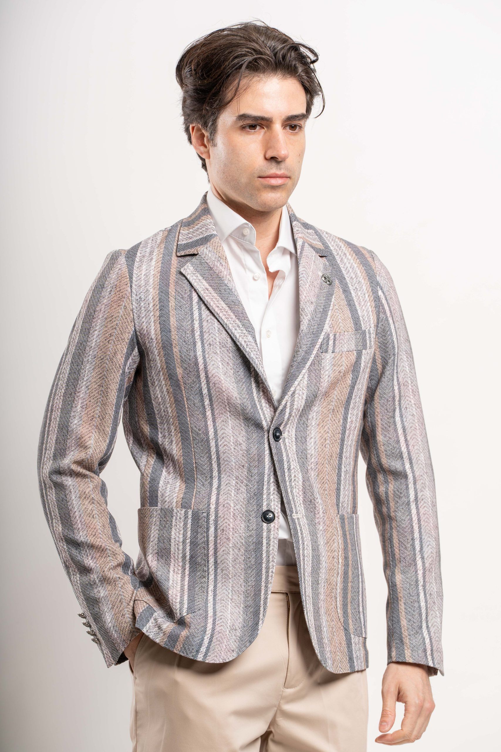 Franck La Scelta STRIPED PATTERN Blazer (Sport Coat)