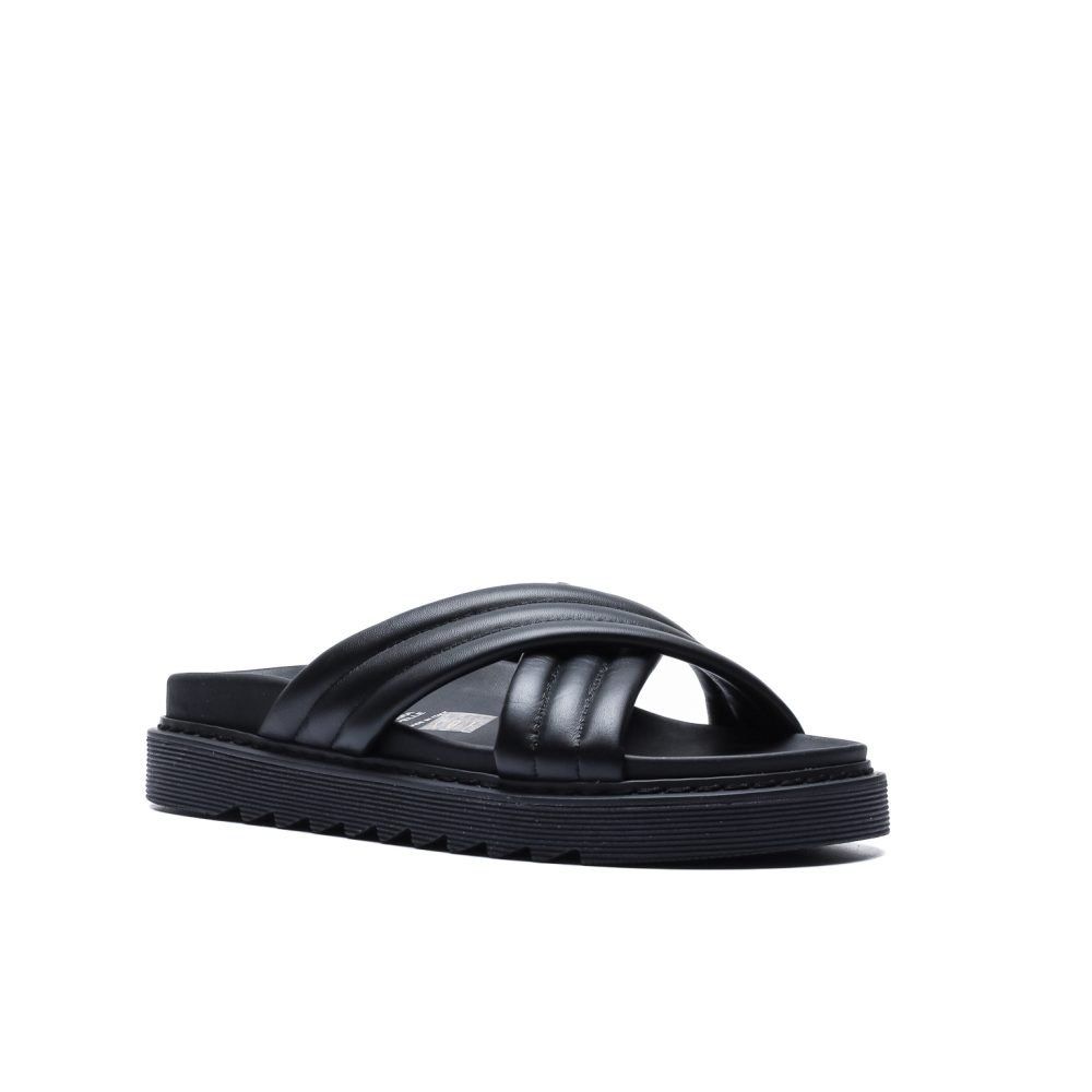 Franck La Scelta AN Men Handmade Genuine Leather Slider (White)