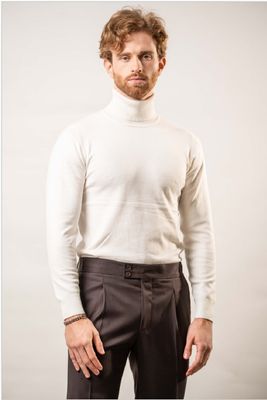 Franck La Scelta Italian Turtleneck – White Franck La Scelta Italian Turtleneck – White