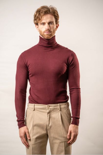 Franck La Scelta Italian Turtleneck – Maroon Franck La Scelta Italian Turtleneck – Maroon