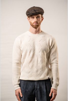 Franck La Scelta 100% Wool Italian Sweater (off-white) Franck La Scelta 100% Wool Italian Sweater (off-white)