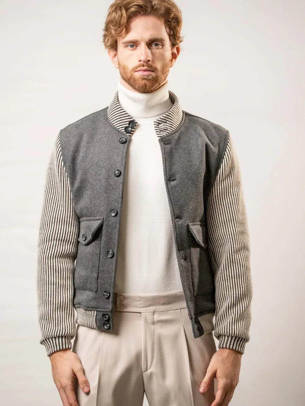 Franck La Scelta Made In Italy Wool Blend Jacket