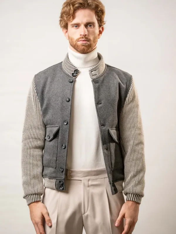 Franck La Scelta Made In Italy Wool Blend Jacket Franck La Scelta Made In Italy Wool Blend Jacket