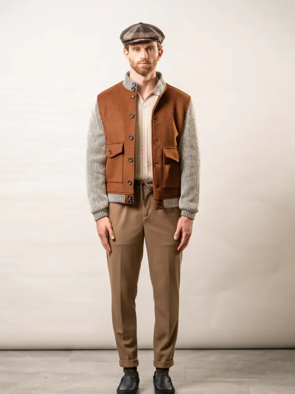 Franck La Scelta Made In Italy Wool Blend Jacket Franck La Scelta Made In Italy Wool Blend Jacket