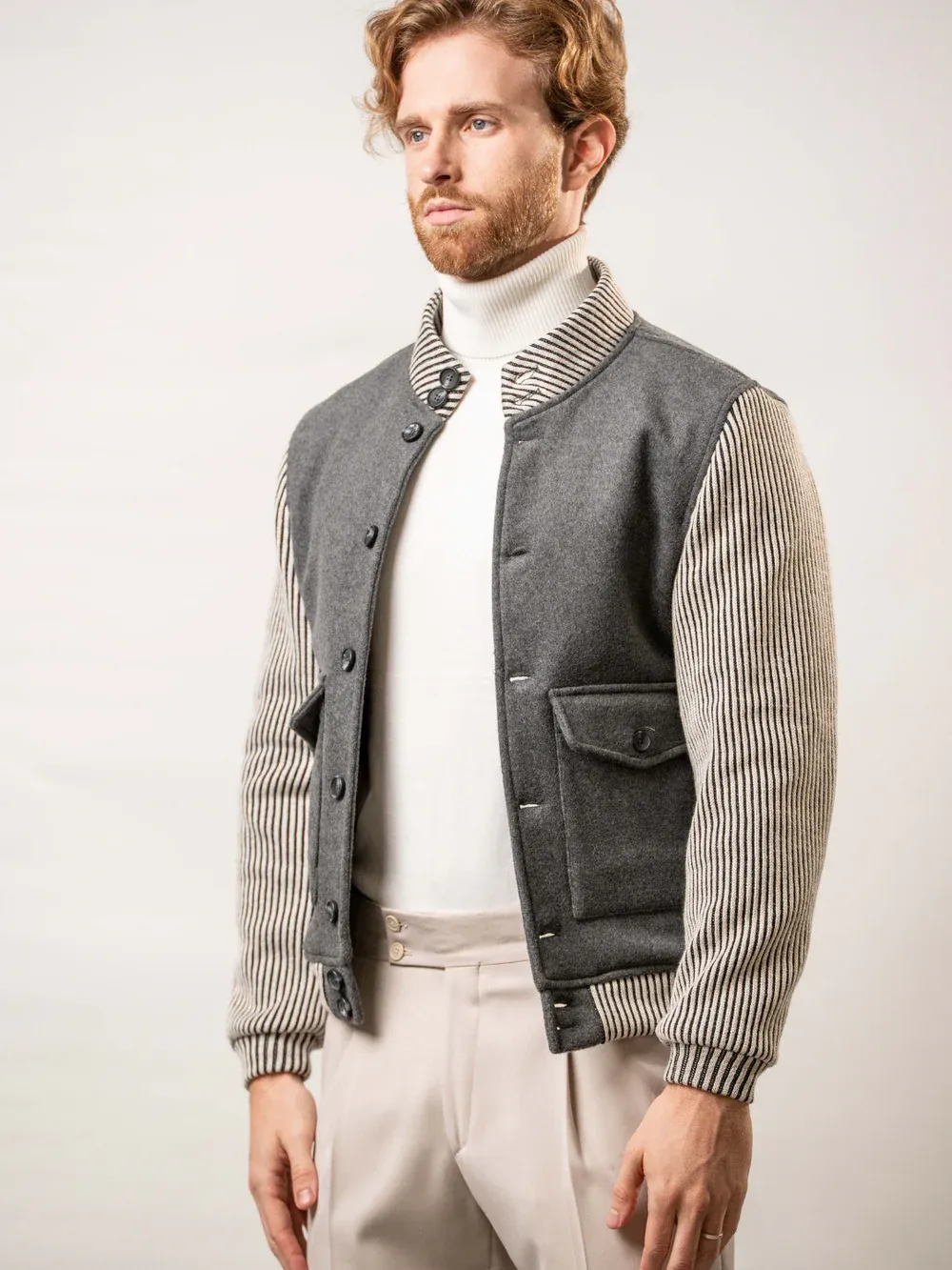 Franck La Scelta Made In Italy Wool Blend Jacket