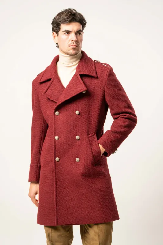 Franck La Scelta Double-Breasted Wool Coat (Made in Italy) Franck La Scelta Double-Breasted Wool Coat (Made in Italy)