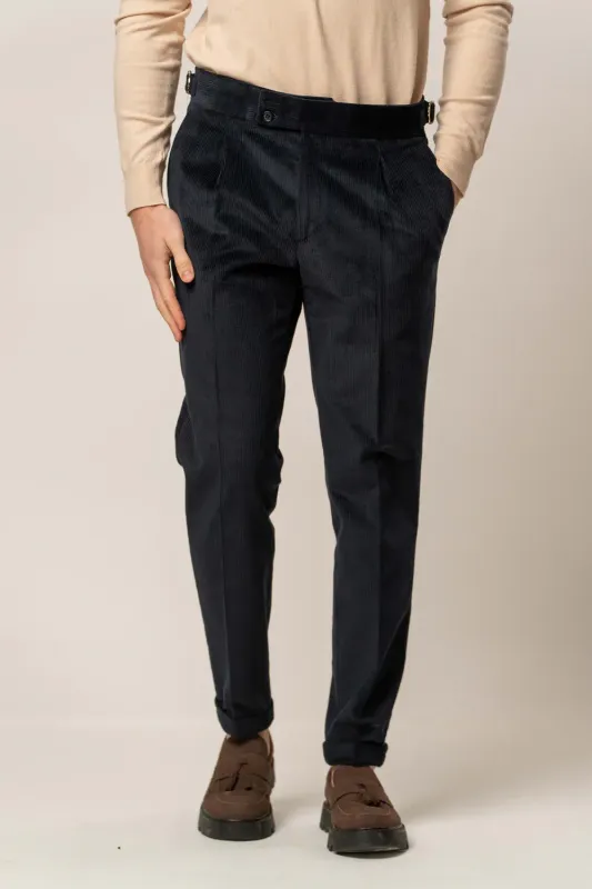 FRANCK LA SCELTA PANT WITH ADJUSTABLE BUCKLES -ITALIAN Corduroy FRANCK LA SCELTA PANT WITH ADJUSTABLE BUCKLES -ITALIAN Corduroy