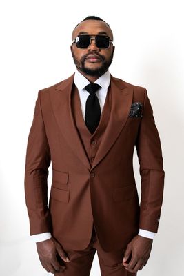 FLS 100% Wool Tailored Ready-Wear Suite (Brown)
