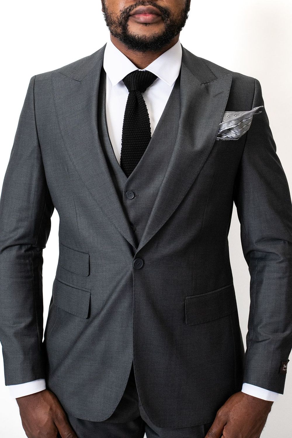 FLS Ready To Wear Suit(Gray) 100% Wool