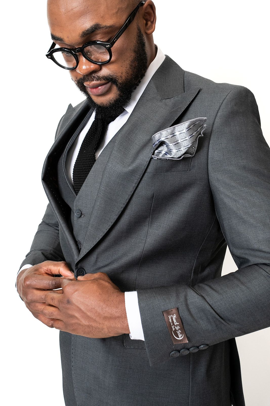 FLS Ready To Wear Suit(Gray) 100% Wool