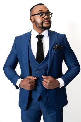 FLS 100% Wool custom Ready-Wear Suite (Blue)