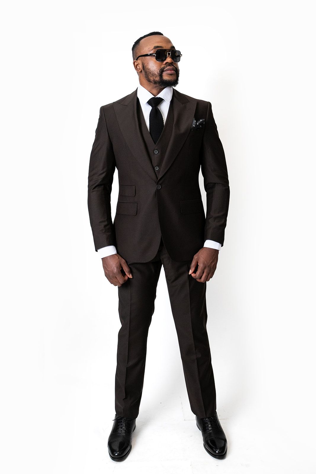 FLS 100% Wool custom Ready-Wear Suite (Coffee Brown)