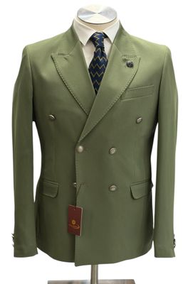 Italian Double‑Breasted Tailored Jacket – Made in Bologna, Italy